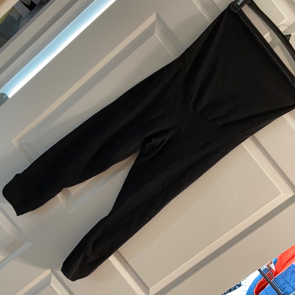 Black maternity leggings